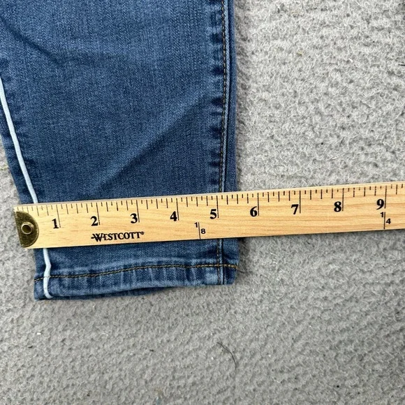 Judy Blue Womens Skinny Fit Jeans 15-32 Blue Distressed 5 Pocket Stretch Denim